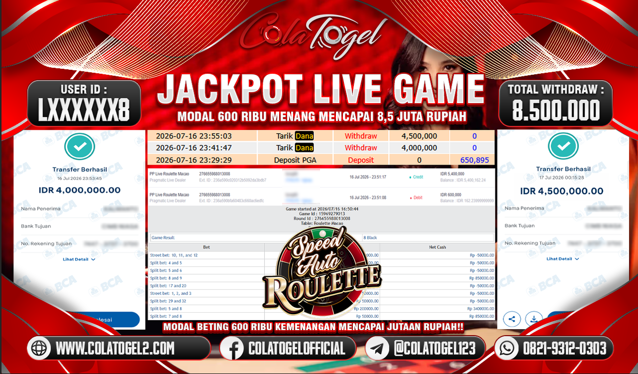 JACKPOT LIVE GAME!!