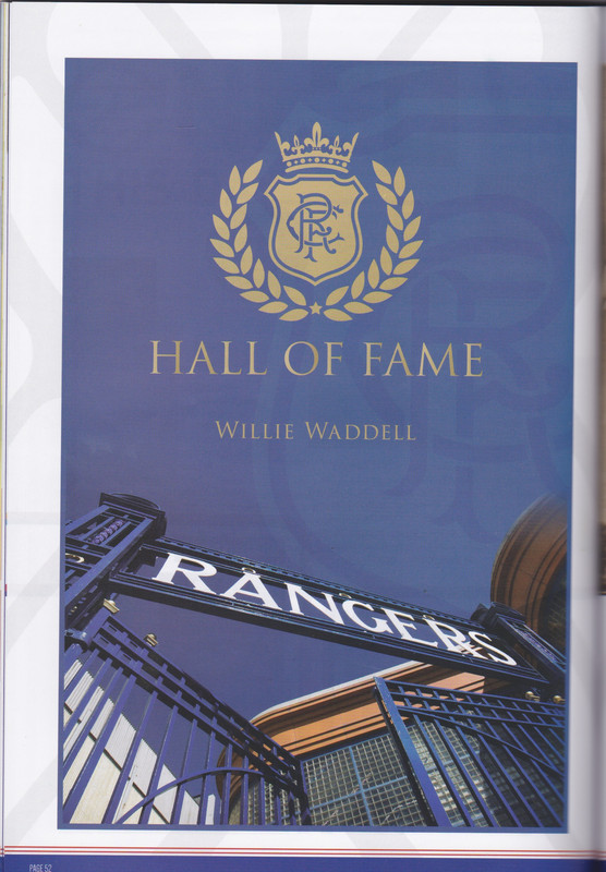 Willie Waddell 1 Rangers v Celtic 1 Sept 2019