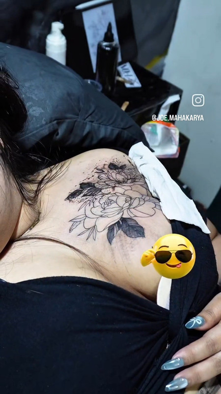 chubby lady breast tatooing in black dress mp4 snapshot 00 01 314