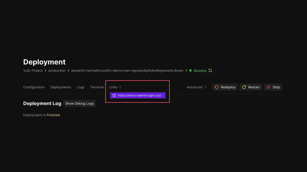 Accessing the Application on Custom Domain