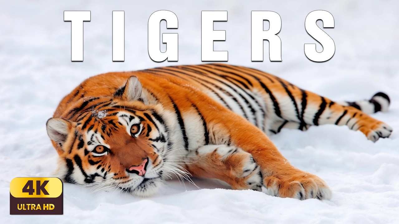 Tiger Spirit of the Forest 4K | Calm Music, Nature Relaxation