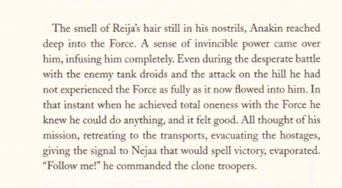 Anakin Skywalker achieved Oneness by simply drawing deeply on the Force Jedi Trial