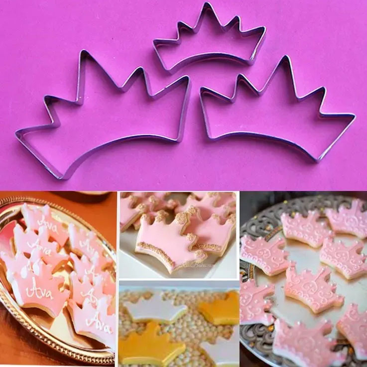 Molde cortador de corona o Tiara para cupcakes y galletas