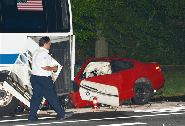 BMW and MTA bus involved in Staten Island crash