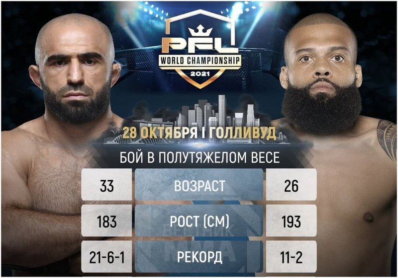 Омари Ахмедов подписа с PFL и дебютира на 27 октомври