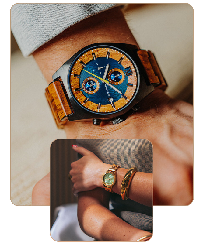 Eco regali eleganti: orologi sostenibili WoodWatch per uomini e donne