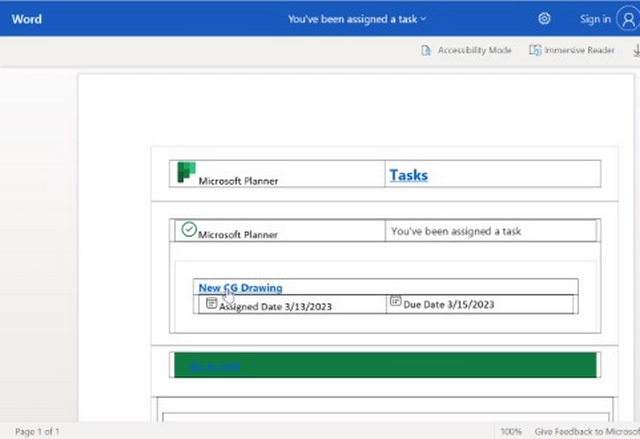 SharePoint-Seite mit Köder