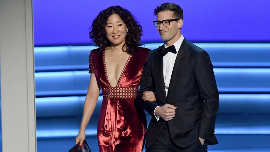 sandra-oh-and-andy-samberg-70th-emmy-awards-getty-h-2018