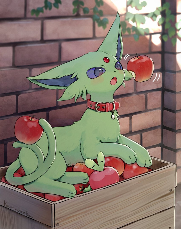 espeon-and-applin-pokemon-drawn-by-kamin