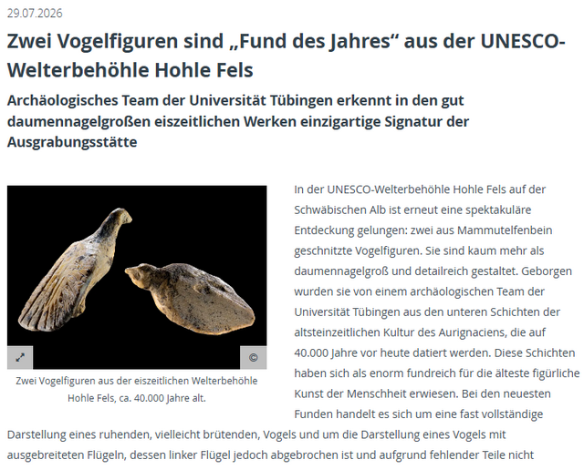 Figuren von Vögeln