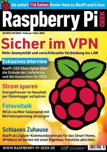 Cover: Raspberry Pi Geek Magazin No 02-03 2023