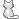 white cat sit