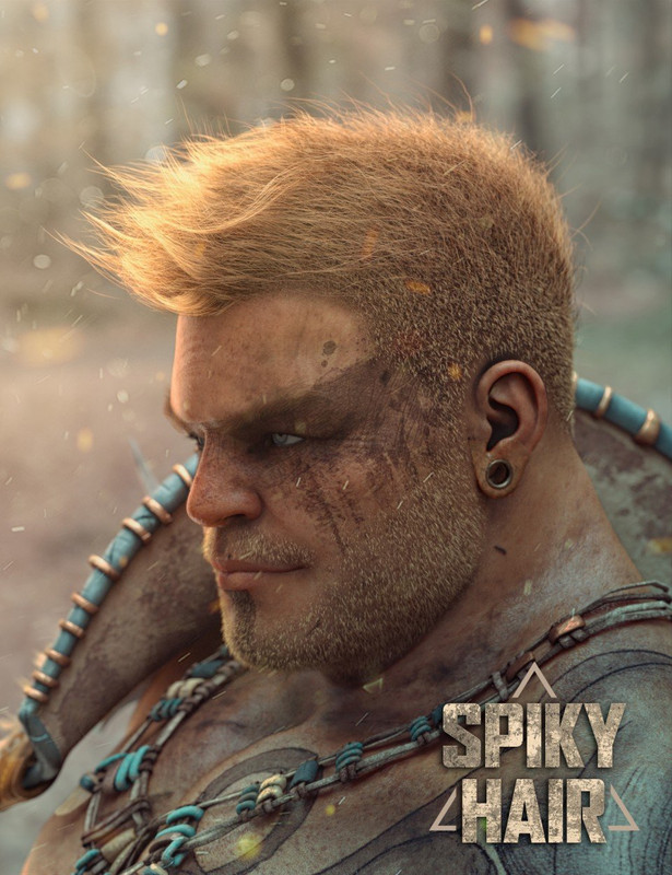 Spiky Hair for Genesis 3 and 8 Spiky Hair for Genesis 3 and 8