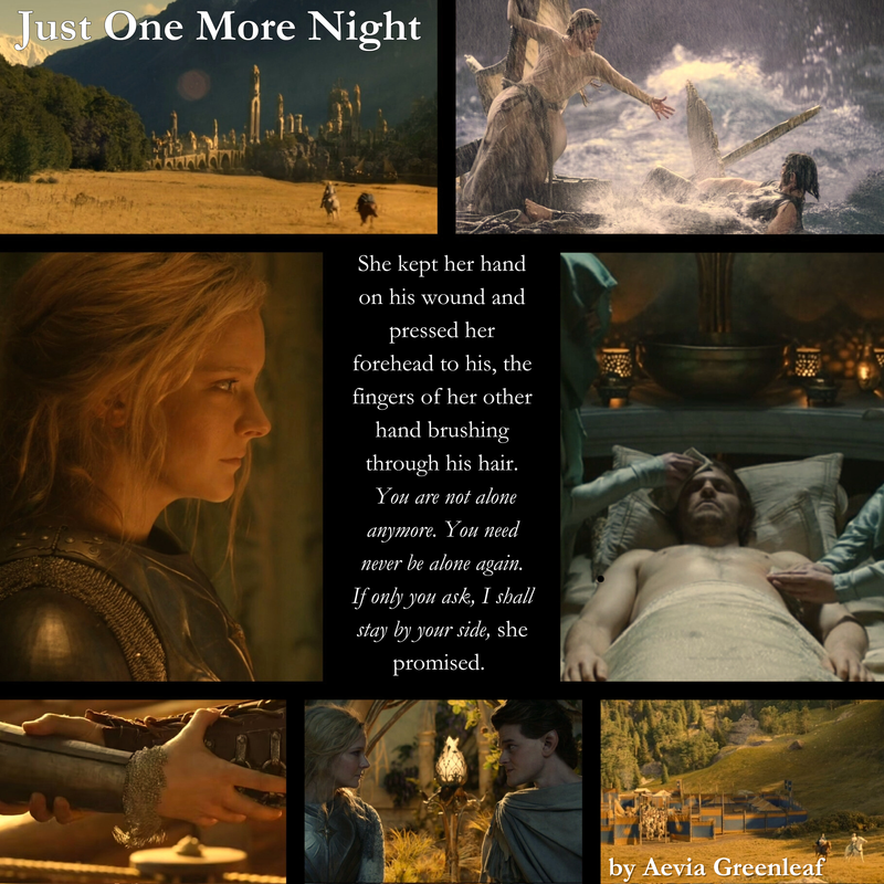 mood board with images of Galadriel and Halbrand throughout season 1