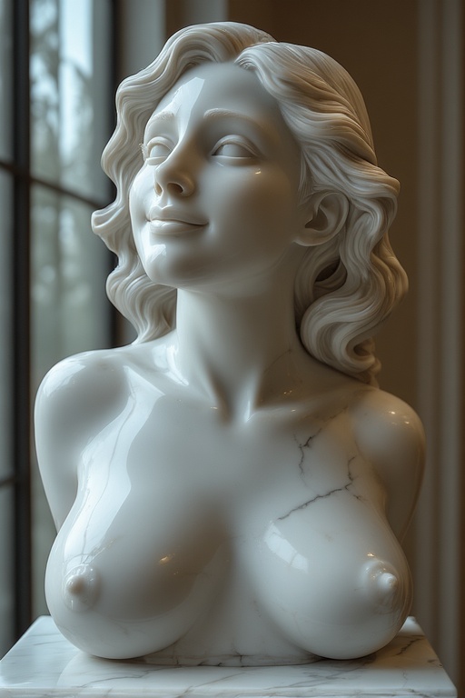 A-ultrarealistic-marble-bust-o
