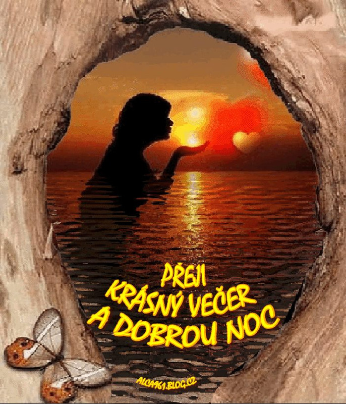 krásný večer a dobrou noc,jezírko..