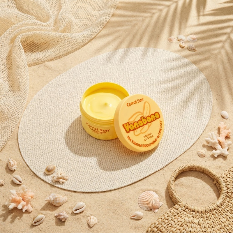Carrot Sun Tanning Oil Cream - Vanabana 350ML