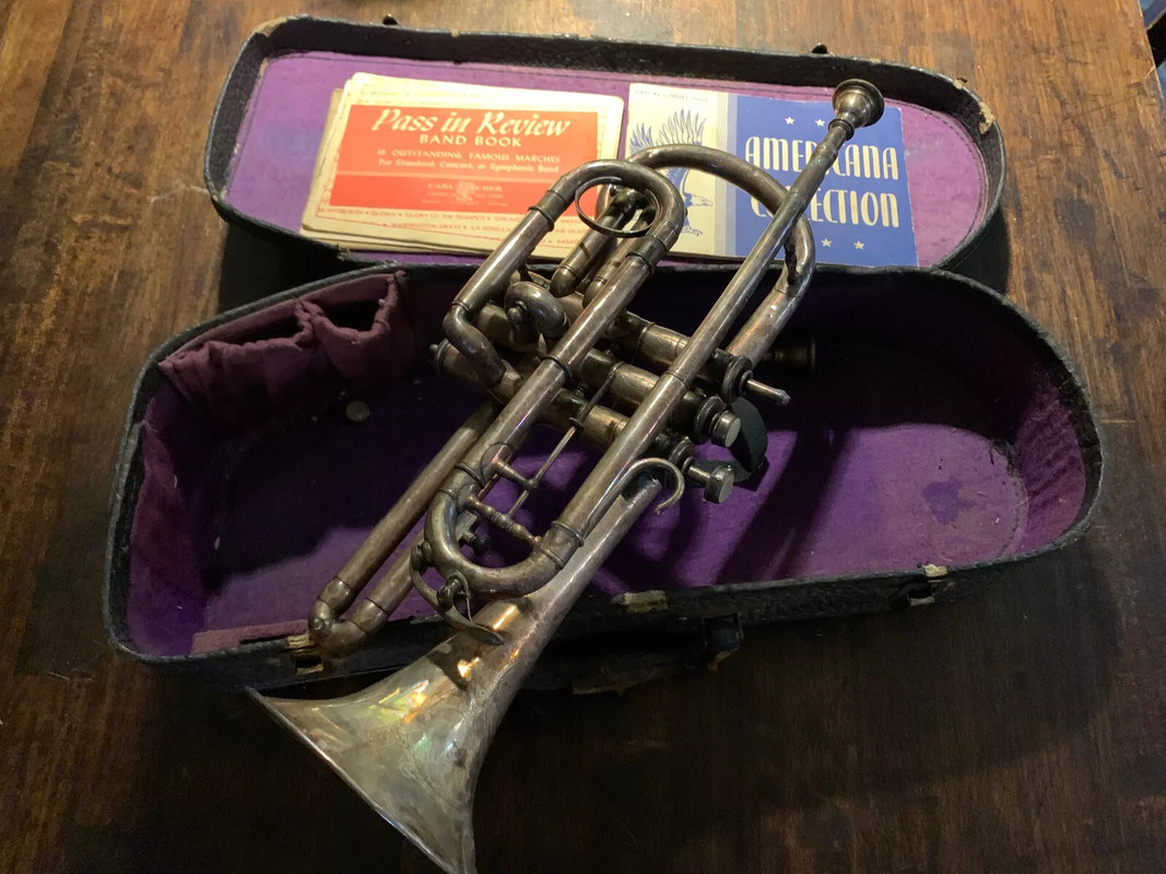 Carl Fischer’s American Model Silver Plated Cornet (3)