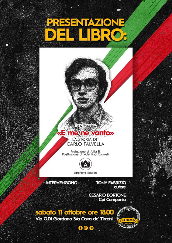 Presentazione del nuovo libro “E me ne vanto” di Tony Fabrizio Presentazione del nuovo libro “E me ne vanto” di Tony Fabrizio