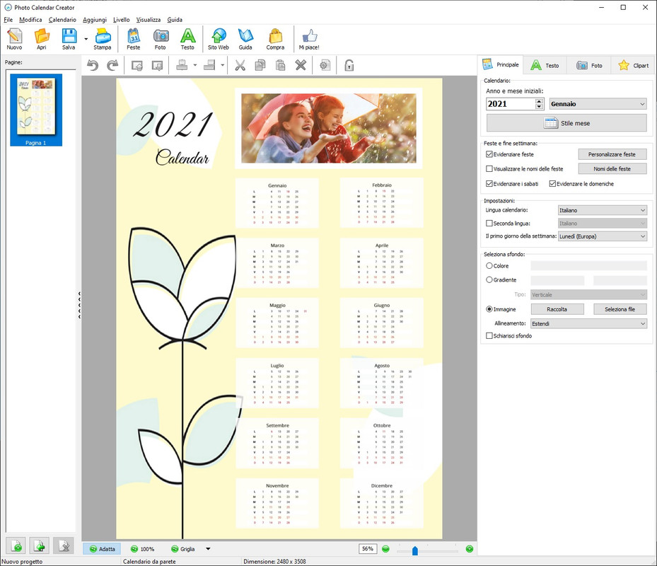 AMS Software Photo Calendar Creator Pro v17.5 Untitled