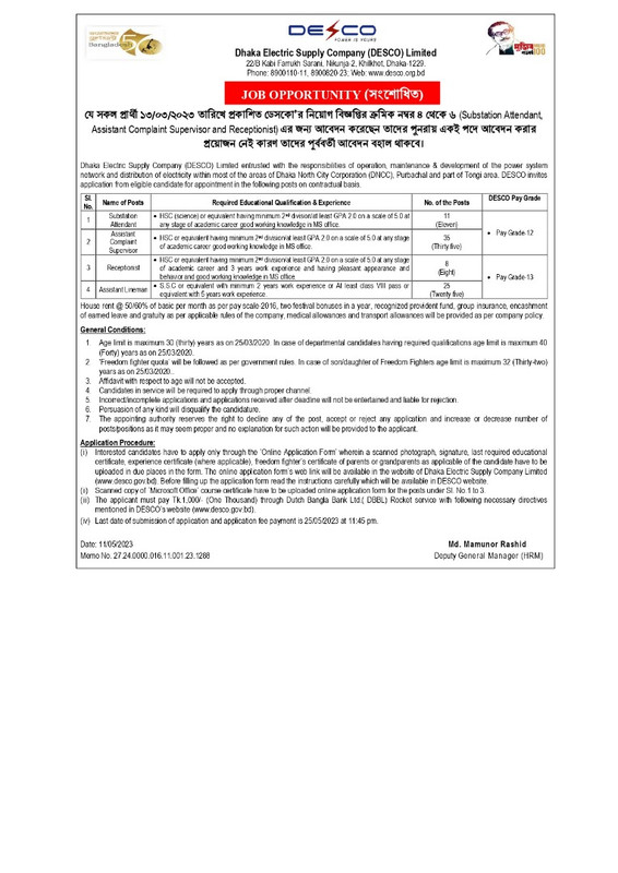 DESCO-Job-Circular-2023