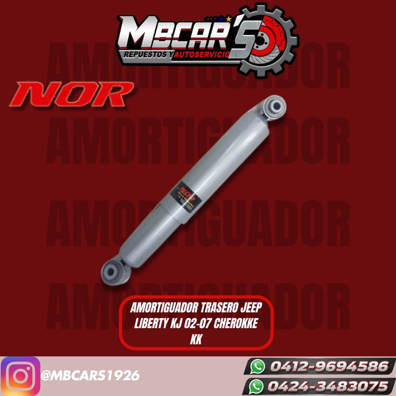 AMORTIGUADOR LIBERTY JEEP, CHEROKKE KK TRAS DER-IZQ 02-07