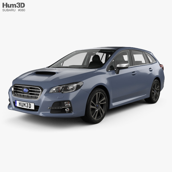 Subaru Levorg with HQ interior 2015 3D model