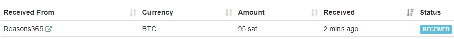 [Con Comprobante] Reasons365 - 20 satoshi por clic - minimo 50 satoshi - Pago por FaucetHub  Reasonpayment