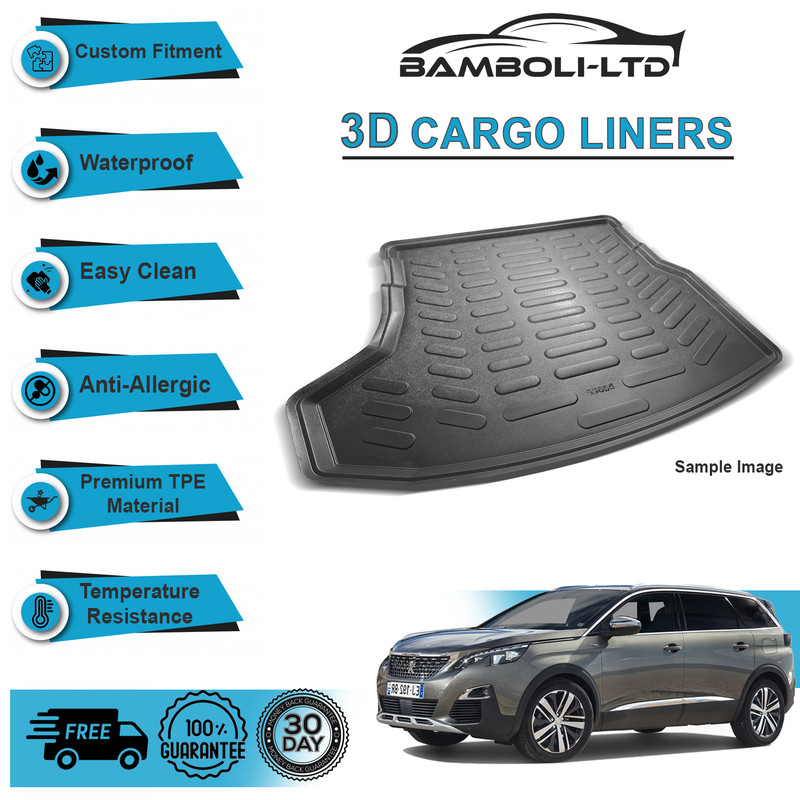 HEAVY DUTY BOOT LINER FLOOR MAT 10 on PEUGEOT 5008
