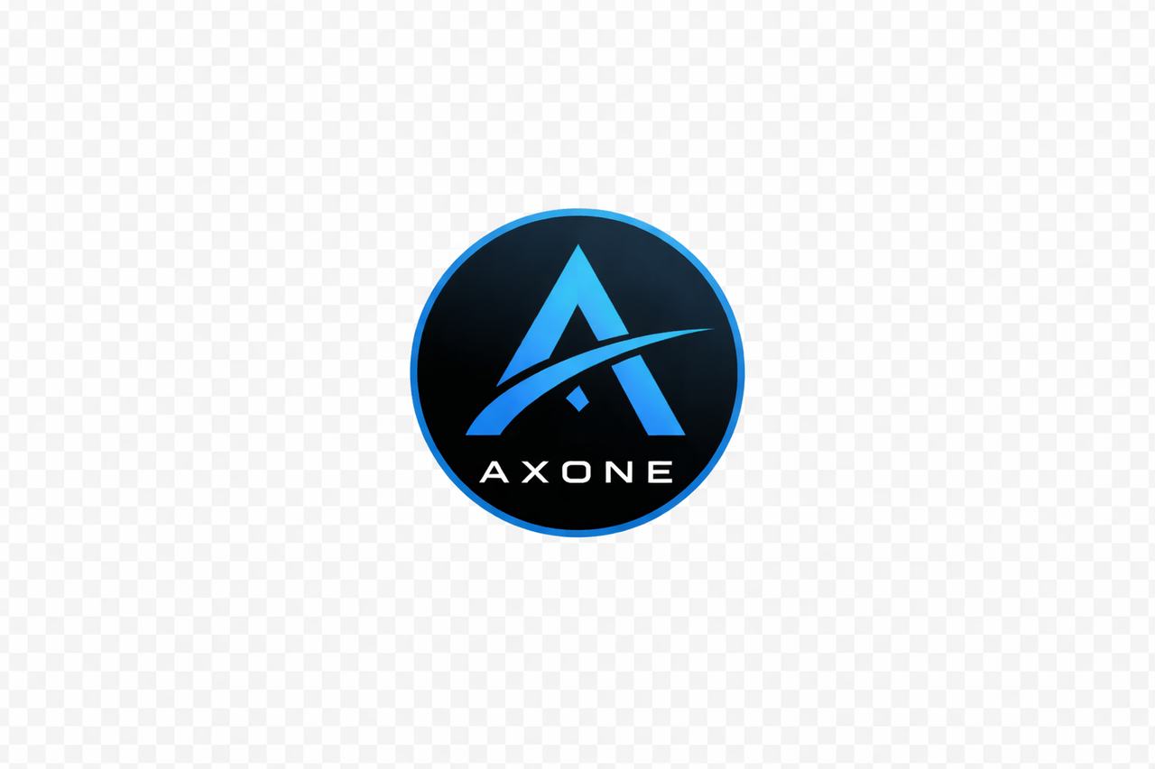 Axone cryptocurrency token logo design