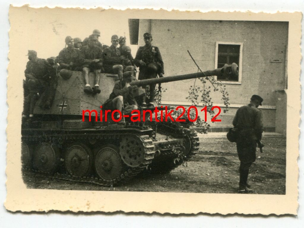 Foto, Wehrmacht, Marder III, Langrohr, Panzerjäg