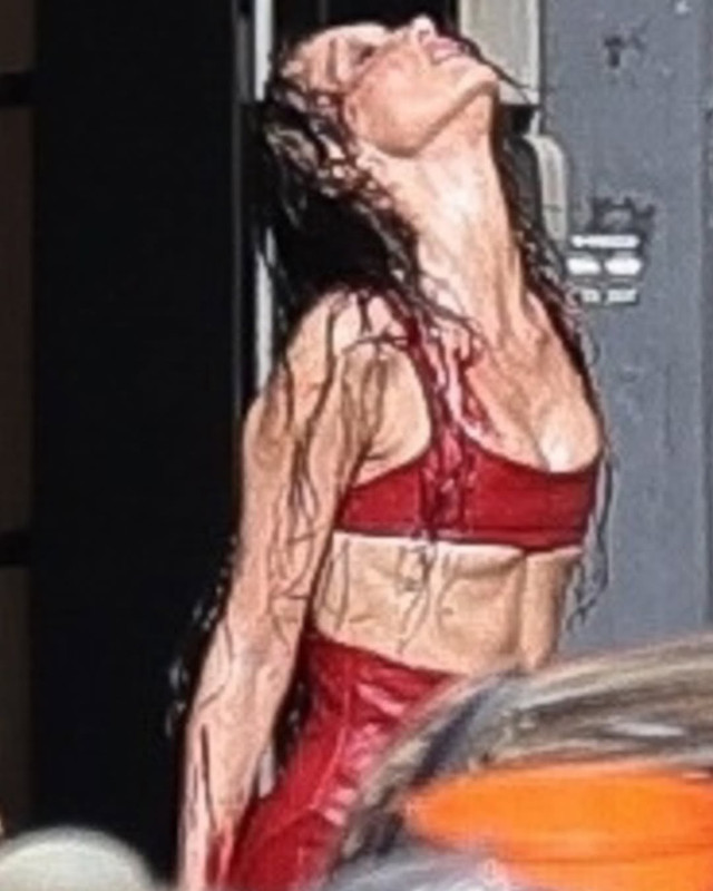 Bella Hadid in Paris filming Ryan Murphy’s “The Beauty”   @backgrid_usa (5)