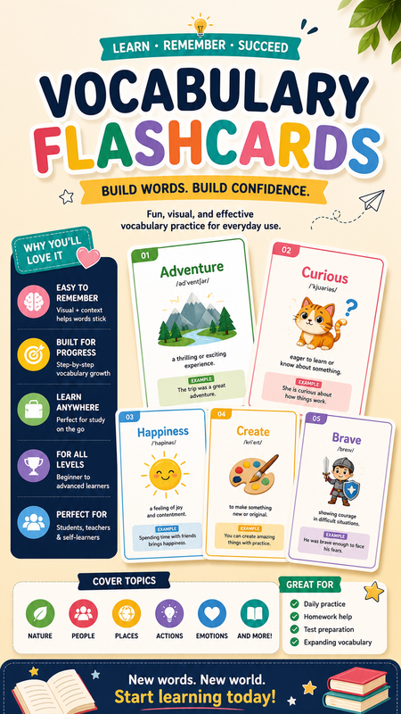 Vocabulary Flashcard Set Generator