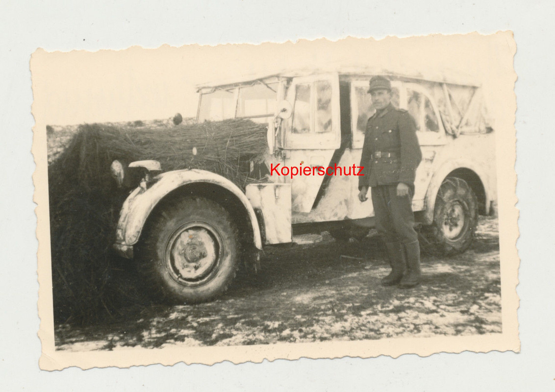 Original Foto Wehrmacht Gebirgsjäger Fahrzeug Wi