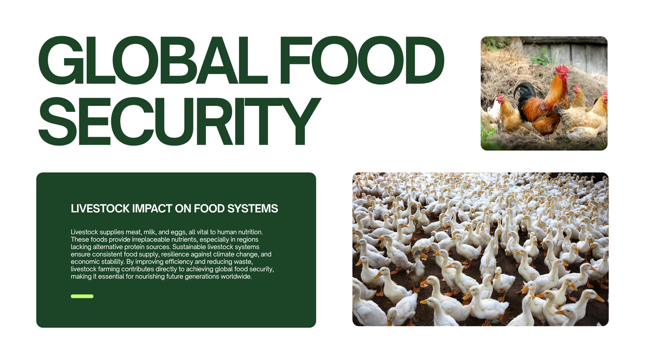 Green and White Simple Livestock Presentation