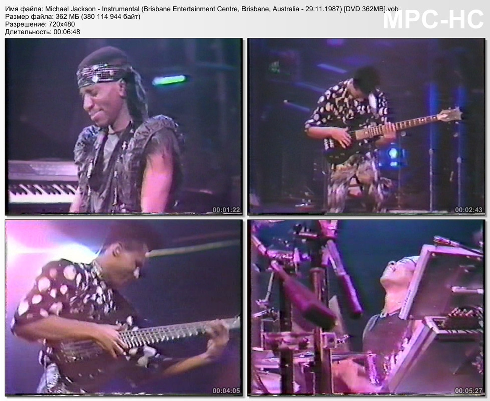Michael Jackson - Instrumental (Brisbane Entertainment Centre, B