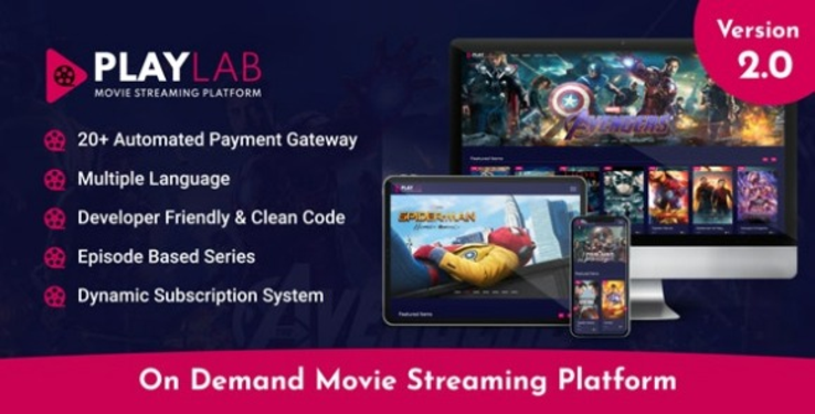 PlayLab – On Demand Movie Streaming Platform PHP