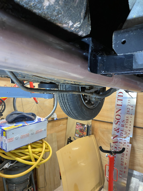 Crossmember exhaust clearance 1