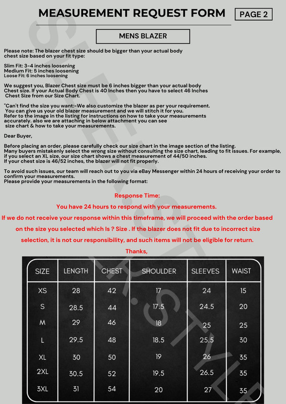 Measurement Form Page 2