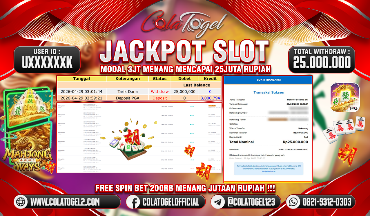 JACKPOT SLOT GACOR!!