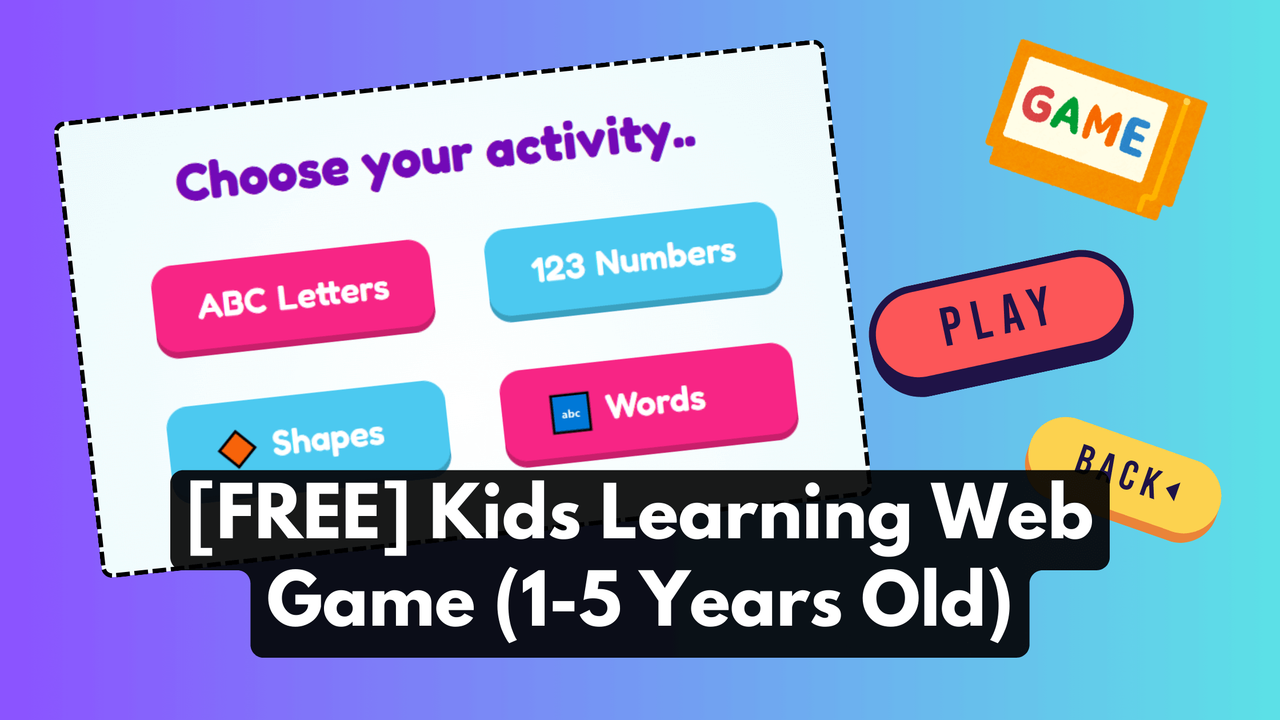 Kids Learning Game Preview