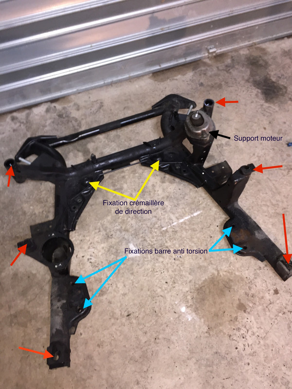 Berceau moteur X5