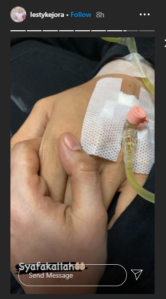 Tangkapan layar Instagram Story Lesty Kejora