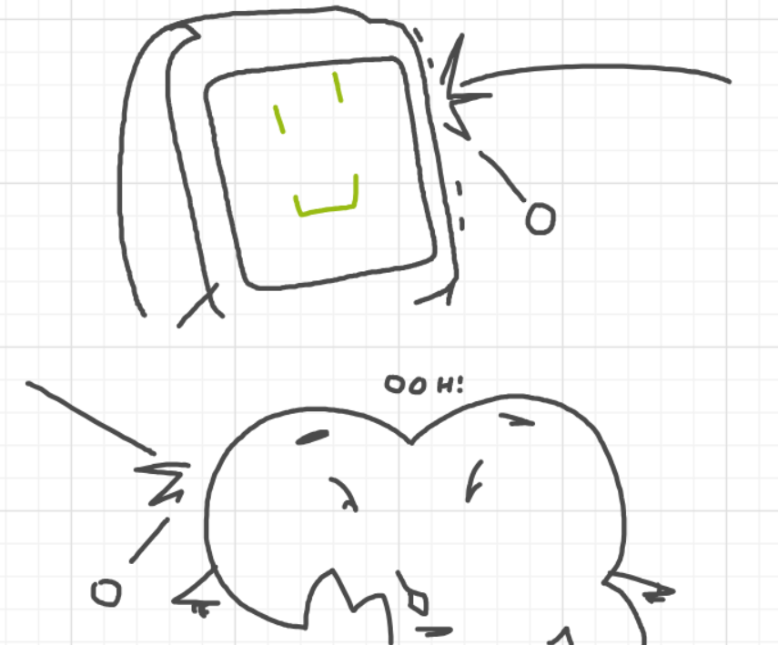 A panel from The Prime Number Few, episode eight of the Board Boards object show by Furretwalk/WalkingFurret.