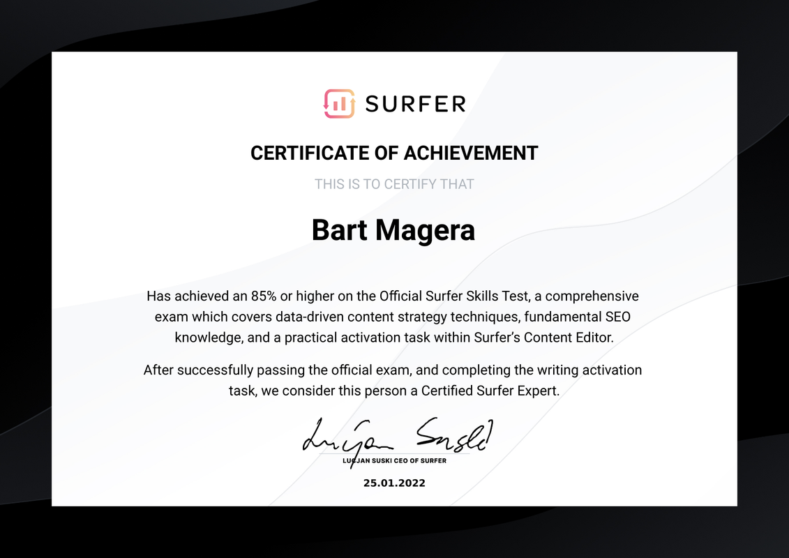 SurferSEO Content Writing - Authority Magnet Co.