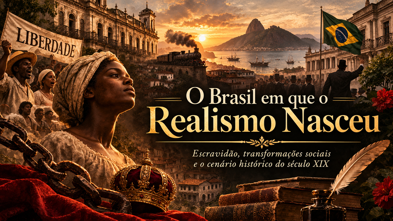 O Brasil em que o Realismo Nasceu: Escravidão, transformações sociais e o cenário histórico do século XIX
