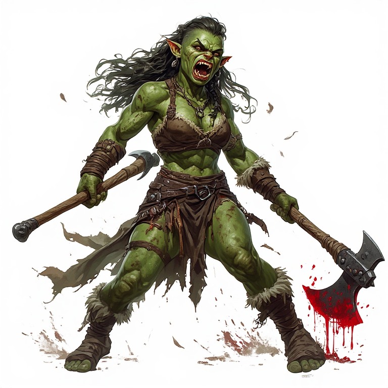 Orc-s-World-girl-orc-holding-a