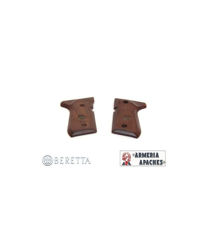 Guancette In Legno Per Pistola Beretta Serie 92/96/98 | Made In Italy, Multistrato Zigrinato | Versione Billenium Per Finiture Inox