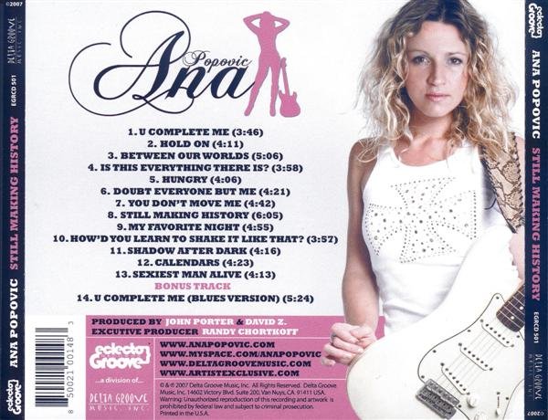 Ana Popovic-Still Making History-back s