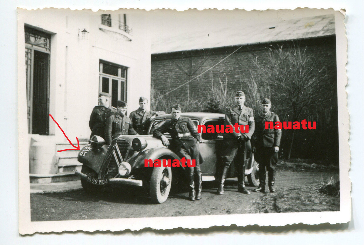 Foto OT Beute Auto Citroën 11 CV in Frémicourt b